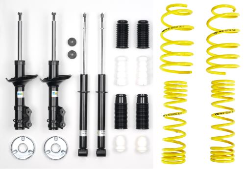 Apex Lowering Springs, Bilstein Gas Shocks Dampers, Bumpstop Kit For VW Golf Mk2